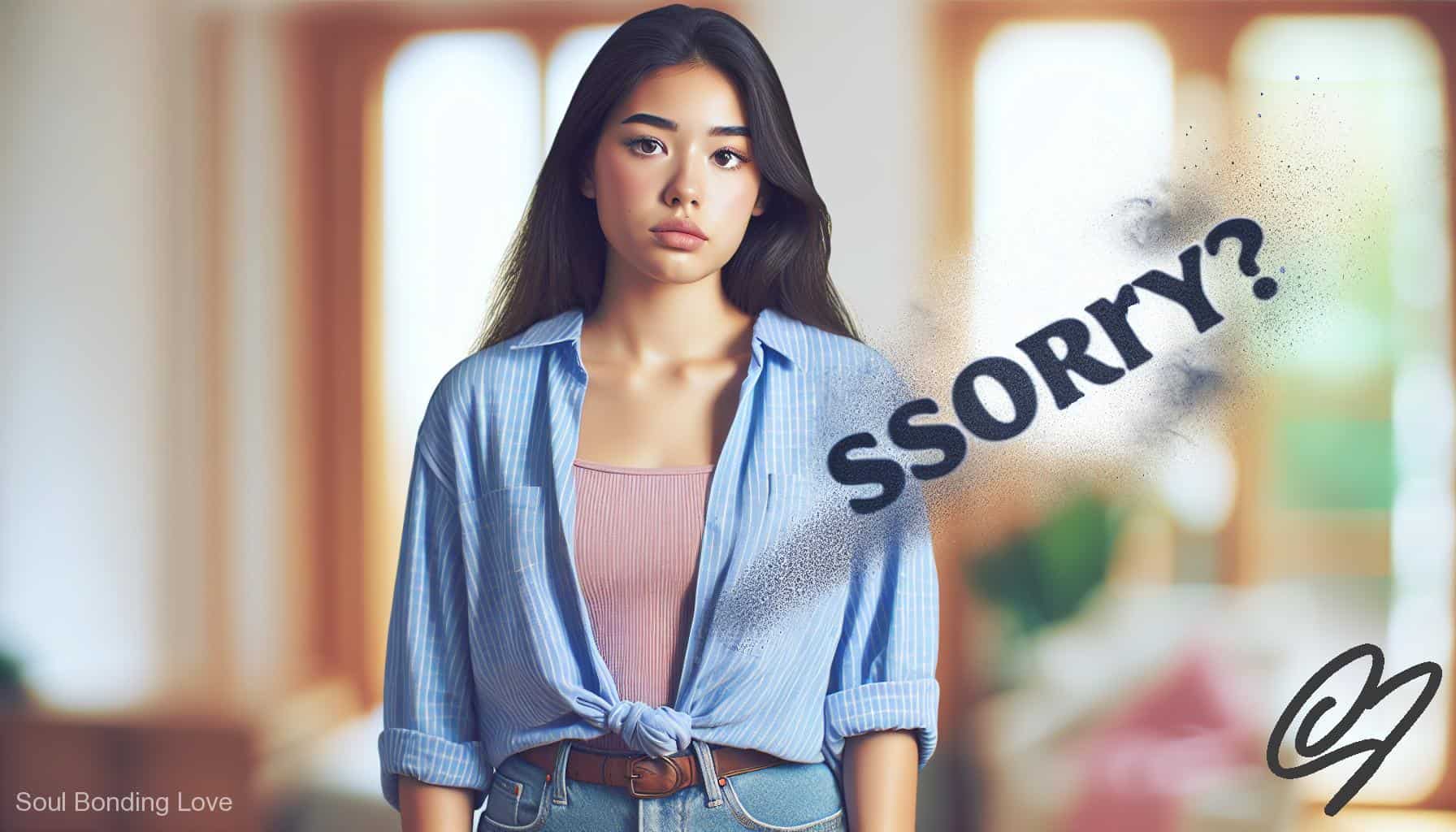 my girlfriend cant say sorry